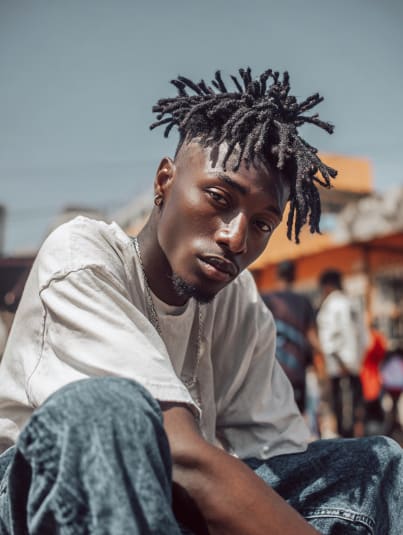 Synthetic Fiber Short Dreadlocks Toupee for Low-Maintenance Styles | Reggae Braid Top & Natural Edge Design (Black, 3-Inch, Quick Install, Lightweight, Secure Fit)