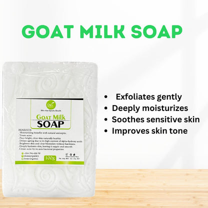 Goat Milk Soap - Dvee Organics. Mild Cleansing Bar for Sensitive Skin