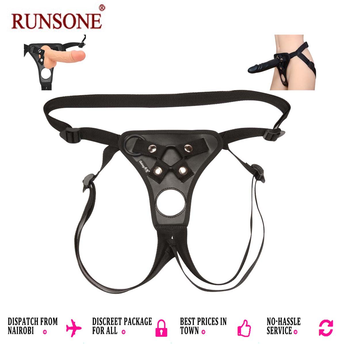 Women Strap-on Harness Adjustable Universal Chastity Belt BDSM Bondage Strap for Suction Cup Dildo Butt Plug Erotic Fetish Adult Sex Toy For Women Lesbian Men Couples