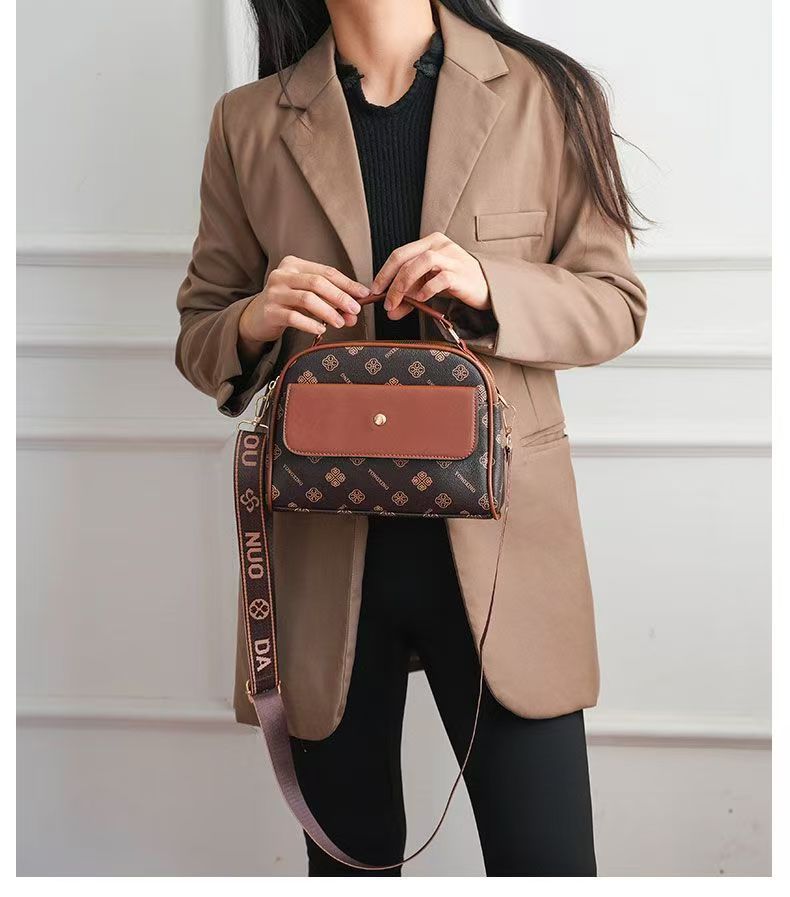 Modern Square Crossbody Bag - Textured Shoulder Handbag for Women Trendy Unique Design