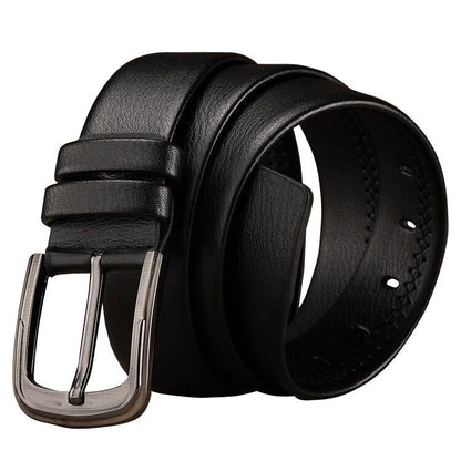 New Business Men Belts of Leather Luxury Design Buckle Belts for Jeans Retro Waist Strap Belt