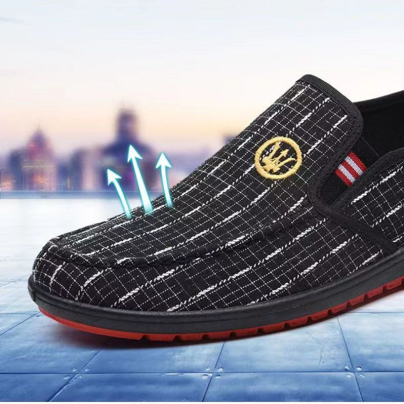 New Canvas Shoes Men's Shoes Cloth Shoes Soft Sole Men's Casual Slacker Shoes Sports Running Shoes Athletic