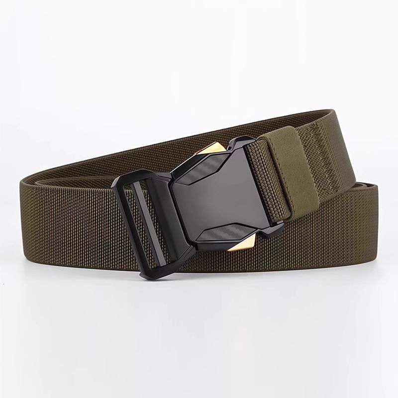 Men Tactical Belts Quick Release Outdoor Training Belt High Quality Casual Sports Men Belt Breathable and Comfortable Nylon Canvas Pants Belt Classic High Elastic Soldier Belt