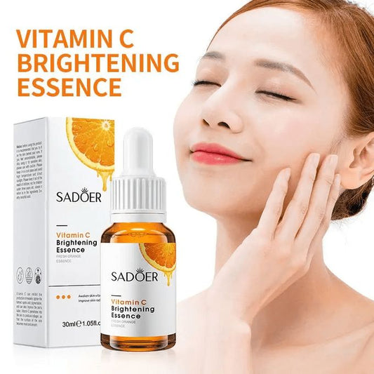 Skin Care, Vitamin C Brightening Essence, Fade Melanin, Moisturizing and Soothing Essence