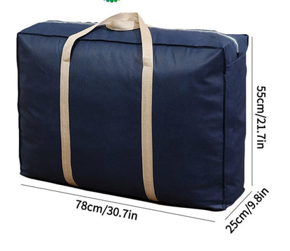 Extra Large Moving Bags with Zippers & Carrying Handles, Waterproof Heavy-Duty Storage Tote for Space Saving Moving Storage