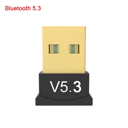 USB Wireless Bluetooth Adapter 5.3 Transmitter Receiver For Computer PC Laptop Phone Tablet Printer Headphone Speaker Wireless Mouse Keyboard USB Music Dongle Adapter Car Speaker
