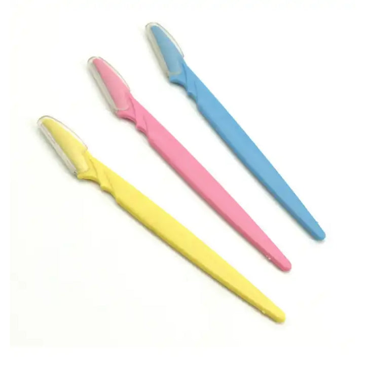 3Pcs Tinkle Eyebrow Razor Shaper Facial Fine Hair Cutter Trimmer Eye Brows Styling Stainless Steel Blade