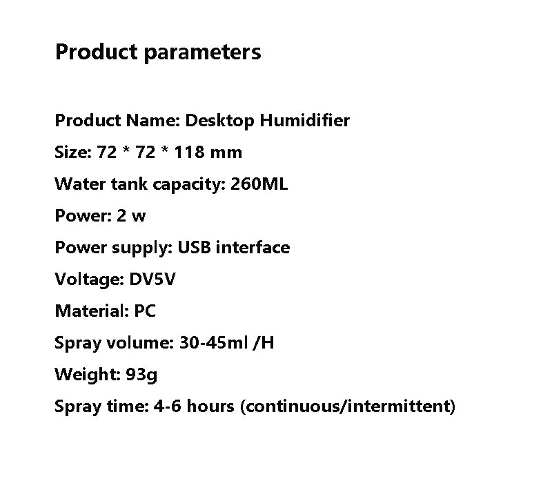 260ML Air Humidifier Ultrasonic Mini Aromatherapy Diffuser Portable Sprayer USB Essential Oil Atomizer LED Lamp for Home Car