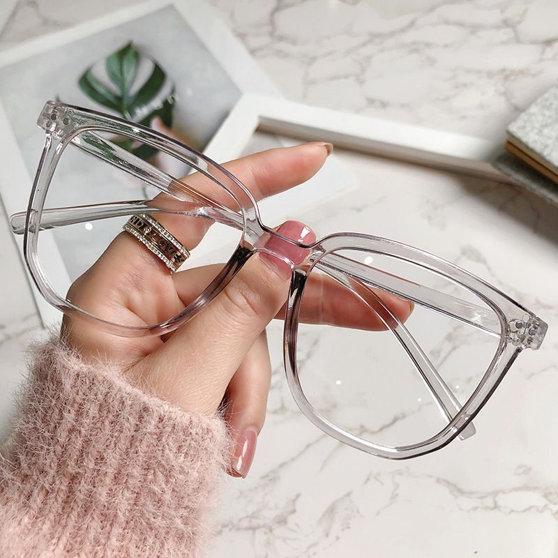 Large-framed cat-eye glasses Blue Light Glasses Women VintageComputer Men Eyeglasses Plain Frame Gaming Spectacles Blue light Glasses Eyewear