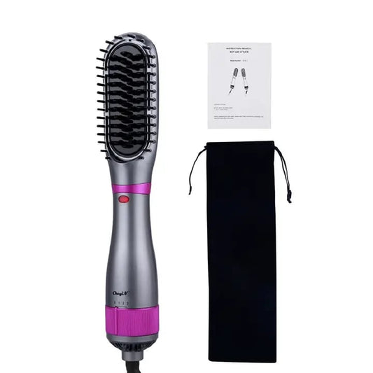 Hair Dryer Brush 350W Hair Brush Low Noise 180 ℃ 3 Speed Anti Scald Design Negative Ion Hair Styling Tools Multifunctional Electric Hot Air Blow Combs Tourmaline Ceramic Hair Dry Brush