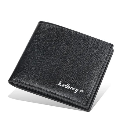 Baellerry PU Leather Classic Men Wallets Coin Pocket Small Wallet Gift for Men Purses Card Holder Male Clutch Money Bag ,Men's Bags New Design High Quality Purse