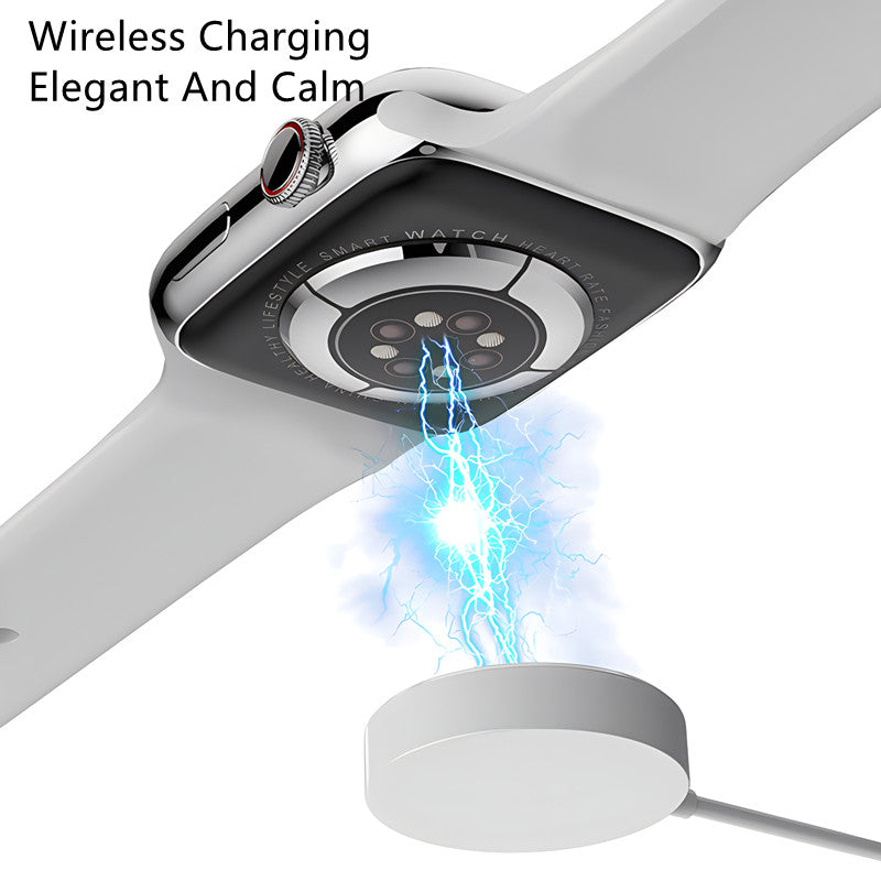 RichRipple New Smart Watch Series Max Smartwatch Bluetooth Call wireless charging Fitness Tracker, Blood Oxygen & ECG Apps, Always-On Retina Display, Water Resistant