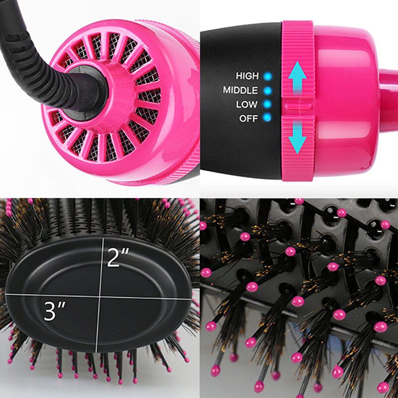 3 in 1 Hair Dryer Hot Comb Hair Brush Volumizer Hair Straightener Hot Air Curling Brushes Hair Styling Tools