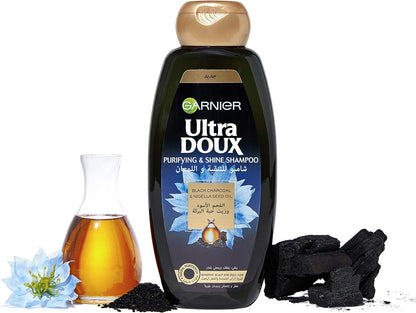 Garnier Ultra Doux Black Charcoal Shampoo 400ml