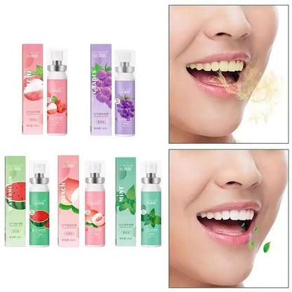 3Pcs Mouth Freshener Spray Oral Spray Remove Bad Breath Long Lasting Fruity Portable Breath Freshener Refreshing Oral Care Products