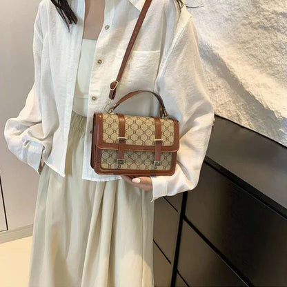 Mateamoda Stylish Monogram Print Boston Bag Crossbody Bag Handbag