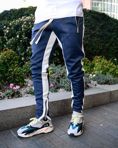 Mens Casual Pants Fitness Men Sportswear Tracksuit Bottoms Skinny Sweatpants Trousers Fashion long casual pants Men's Clothing Bottoms Pants Jeans