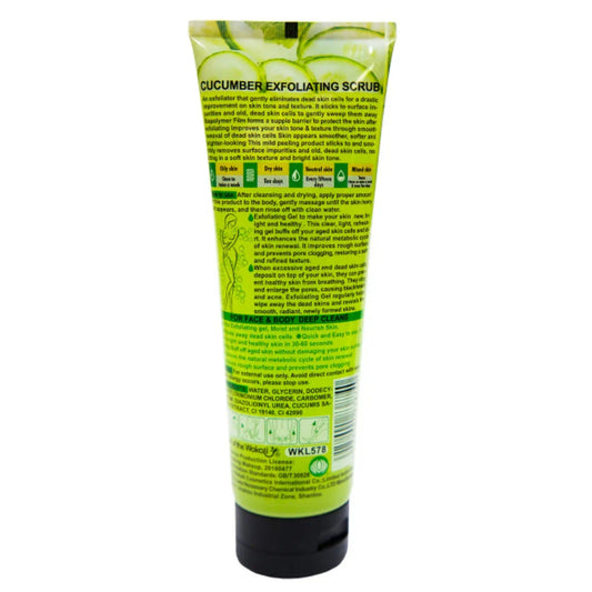 Fruit of the Wokali Cucumber Exfoliating Scrub For Face & Body Dead Cells Cleansing