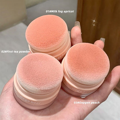 Air sensitive blush pink matte high gloss cosmetic puff natural nude makeup low saturation makeup