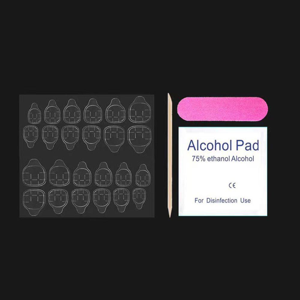 Nail tool kit Nail tool kit Nail tool kit Wear a four-piece nail tool kit Jelly glue cleaning tablet nail file Orange wood sticks