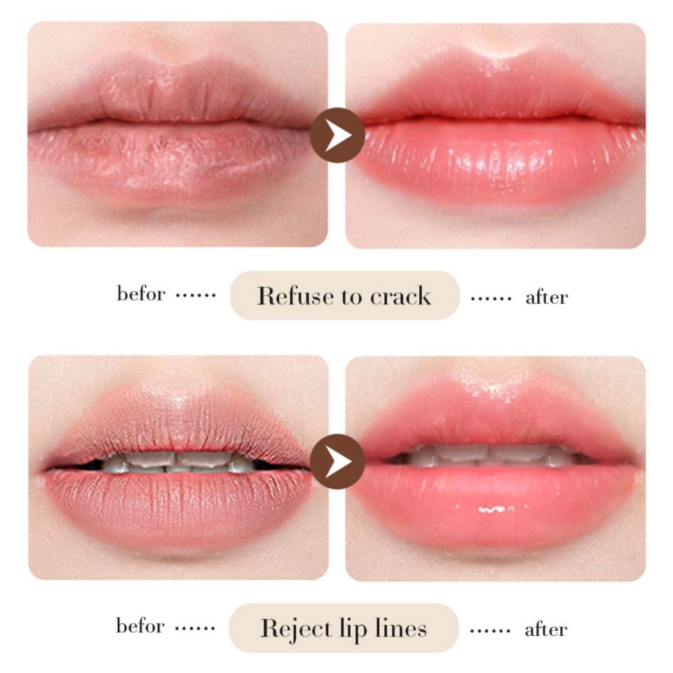 SADOER Coconut Brightening Lip Balm Moisturizing Anti Cracking Hydrating Repair Nourishing Soothing Lipstick gloss Lips Skin Care Products lipbalm