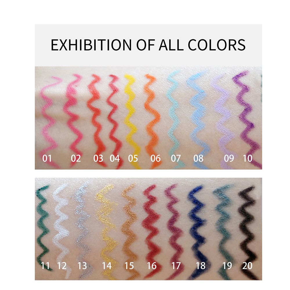 The new 6-piece Eyeliner HANDAIYAN Rotatable Waterproof Non-halo Color Eyeliner pencil set