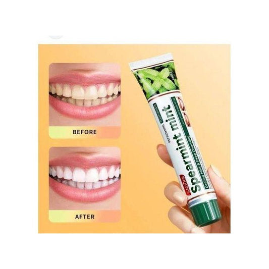 Spearmint mint Toothpaste, Fresh Toothpaste, Whitening Toothpaste , Clean Mint Toothpaste for Bad Breath. Helps Fight Cavities Whitens Teeth, and...