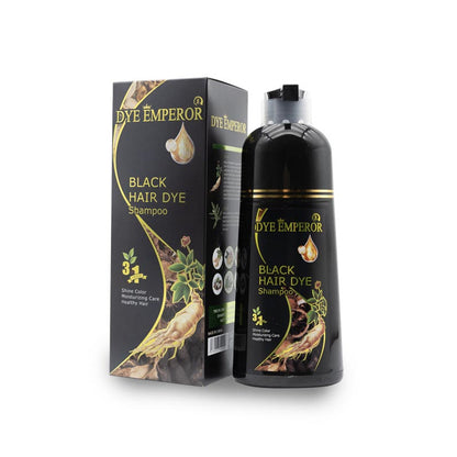 400ml hair coloring hair coloring shampoo, organic natural quick hair dye, plant essence, dark hair coloring agent, male and female shampoo black hair dye, plant pure natural Black