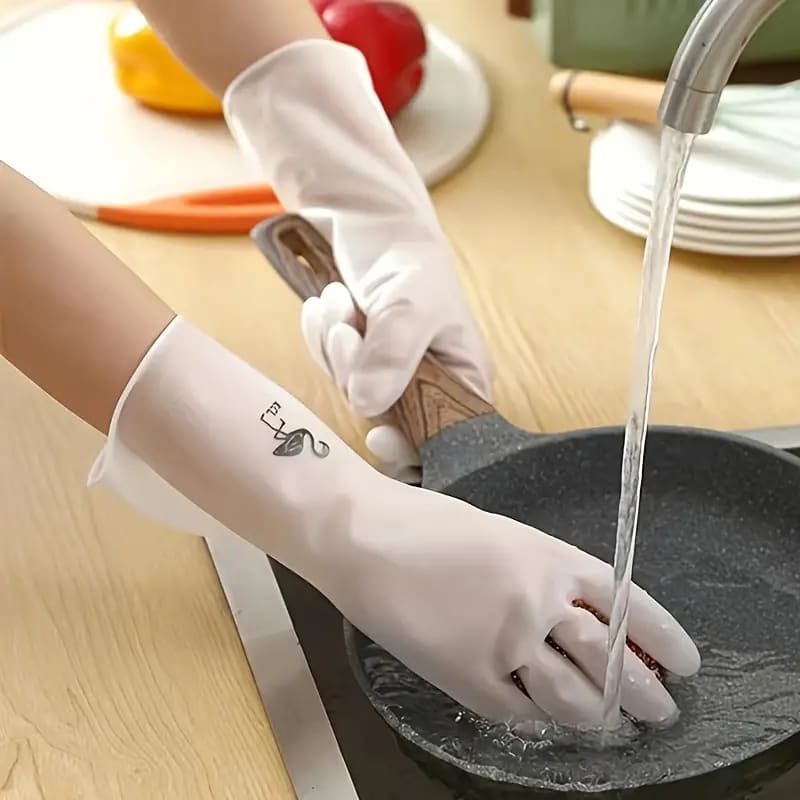 Premium Cleaning Gloves - Waterproof, enhanced grip, long-lasting, perfect for home cleaning kitchen dishwashing and laundry - a must-have cleaning accessory and Indispensable Cleaning Comp