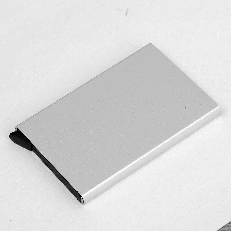 Men's Metal Aluminum Alloy Credit Card Case Automatic Card Holder