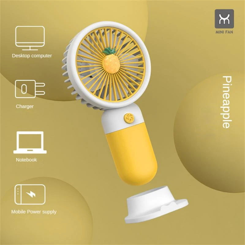 USB rechargeable Handheld fan Mini fruit Hand-held fan fashion Hand held fan portable Mini handy Fan