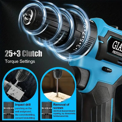 New Arrived 21V Household Electric Drill 38 Piece Set Three Functions
