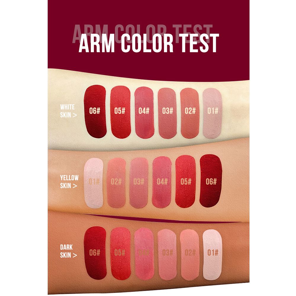 Non stick matte lip gloss set, long-lasting lip dye, cross-border makeup, lip gloss, matte lipstick, soft matte lip gloss