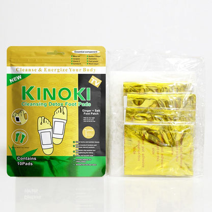 10pcs/box Detox Foot Patches, Foot Pads Toxins Remover Cleansing Detox Foot Patches, Feet Slimming Cleansing Herbal Body Health For Weight Loss, Detox Foot Patch Natural Improve Sleep Foot Body Care