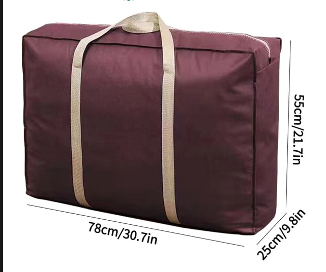 Extra Large Moving Bags with Zippers & Carrying Handles, Waterproof Heavy-Duty Storage Tote for Space Saving Moving Storage