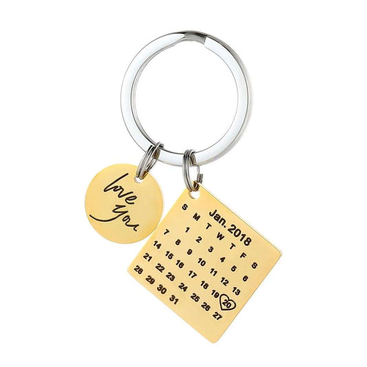 Stainless Steel Lover Gift Keycha 1