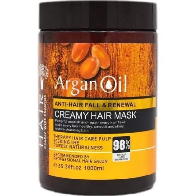 Argan Oil Anti Hair Fall & Renewal Creamy Hair Mask - 1000ml