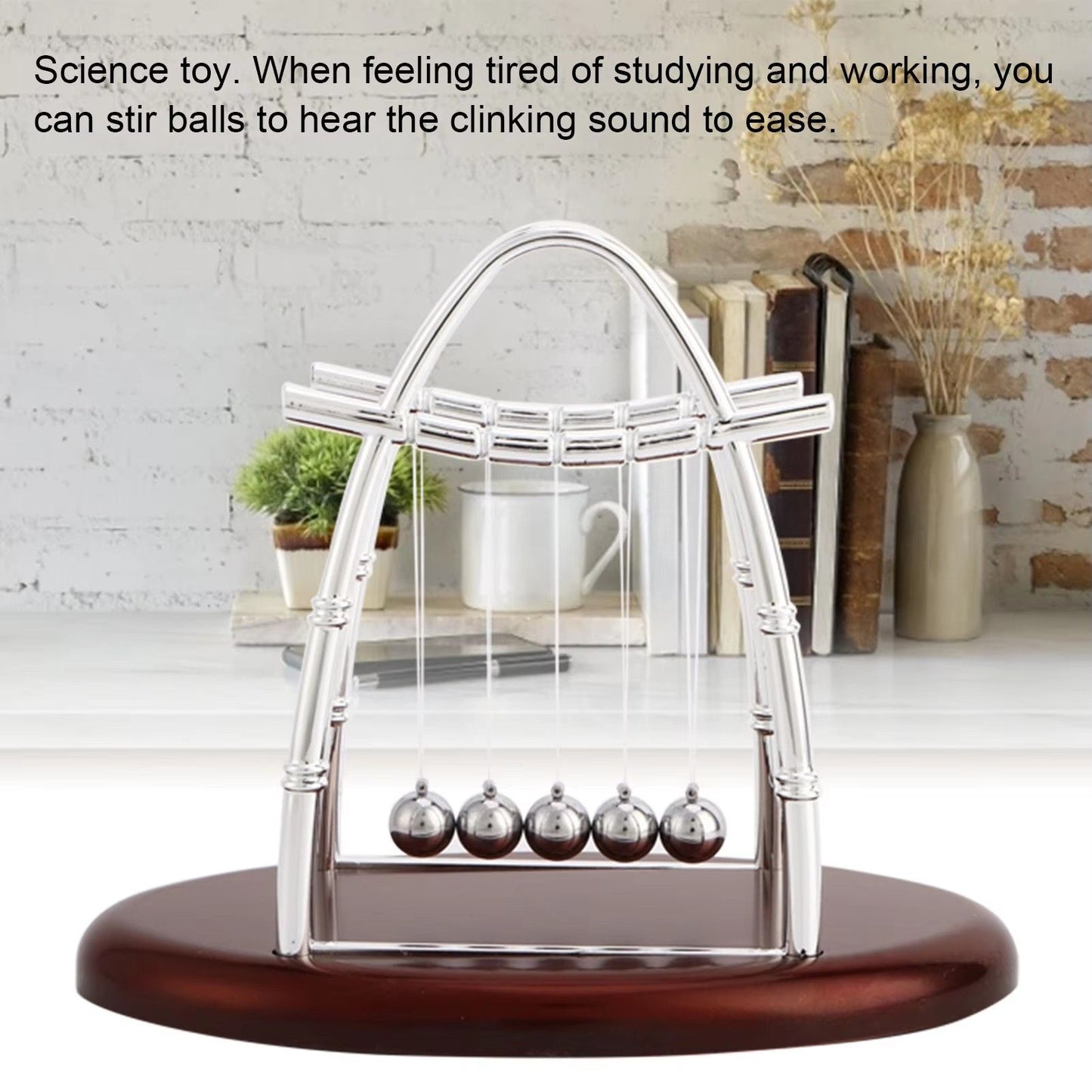 Newton's Cradle Balance Steel Ball Teaching Supplies Physics Science Pendulum Desktop Toys Stress Relief Gifts Home Decoration