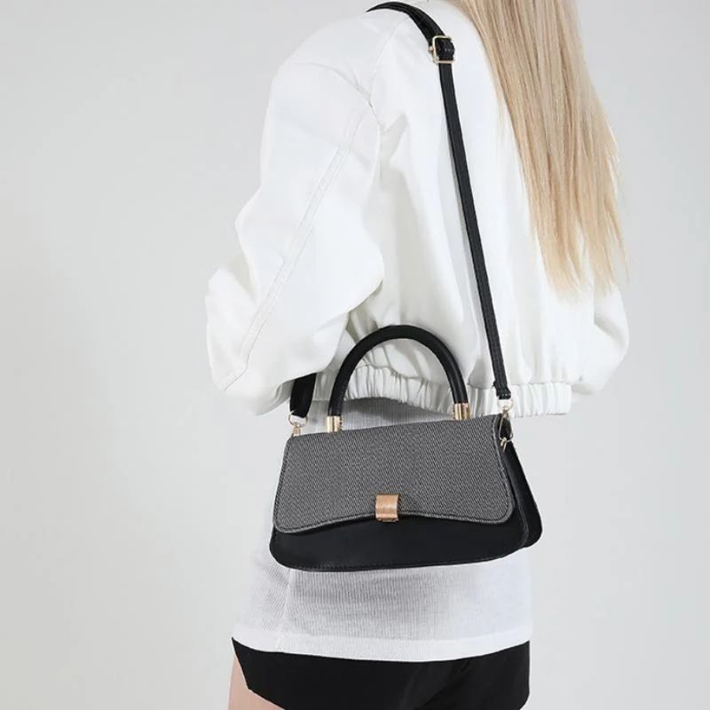 Mateamoda Elegant and Compact Structured Satchel Bag Sling Bag Crossbody Bag