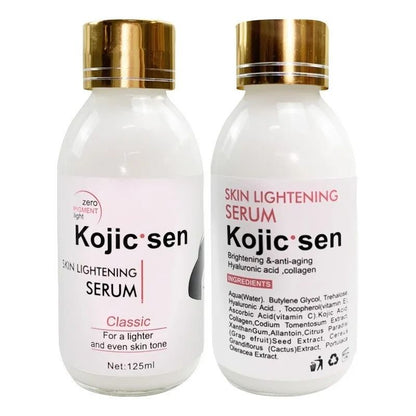3 Pack Kojie San Kojic Skin Lightening Kojic Lotion, Serum And Soap Skin Care Series 3 Items, Gold Caviar Extract Helps With Whitening and Revitalising Your Skin ( Pack Of 3 Piece Set ) Skin Care Set