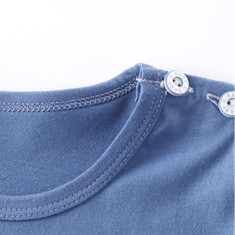 2-Piece Set (T-shirt+Shorts) New Pure Cotton Kids' Short Sleeve Set - Breathable Two-Way Crotch Design & Lightweight Comfort | Adjustable Baby Toddler Outfits