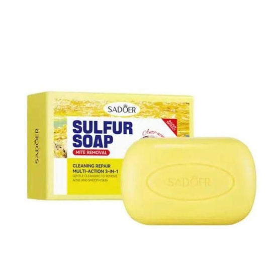Sulfur Soap Bar, Sulfur Cleanser Body Wash, Face Wash Bar Sulfur Cleanser Korean, Sulfur Facial Cleanser Acne Bar Soap For Face,