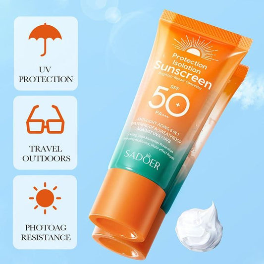 Sunscreen SPF 50, Anti Light Aging, Moisturizing Multiple Protection Effect Sunscreen
