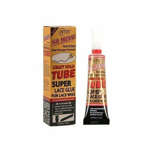 Super Lace Glue for Lace Wigs/ CRAZY HOLD TUBE SUPER LACE GLUE ADHESIVE 0.4 OZ STRONG HOLD LACE GLUE FOR WIGS