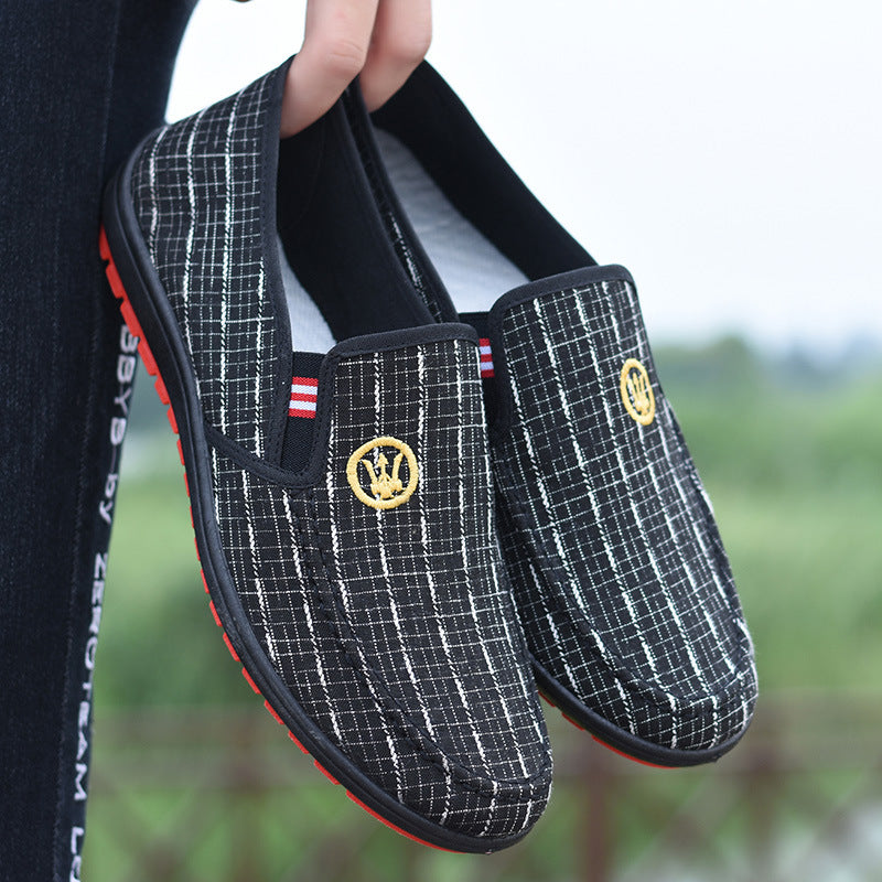 New Canvas Shoes Men's Shoes Cloth Shoes Soft Sole Men's Casual Slacker Shoes Sports Running Shoes Athletic