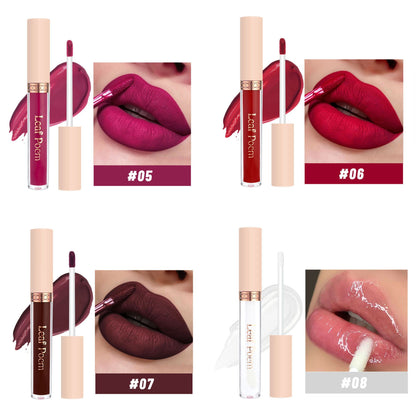 8PCS Lipsticks Set Long Lasting Nonstick Cup Makeup Cosmetics Kit Matte Lipstick For Women Lipstick Makeup Cosmetics Lips INS Hot