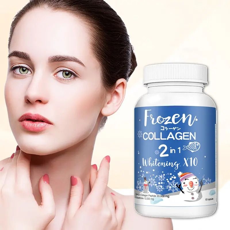 Herbal Frozen Collagen Peptide 2-in-1 For Skin Whitening Glow Lightening Nourishes The Skin Repair and Reduce Wrinkles Facial Whitening Makes Skin Looks 10x Younger