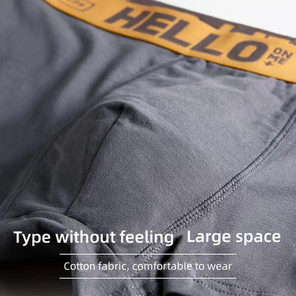 4Pcs Men's underwear Men's Clothes Underwear Men's Boxer Briefs Cotton underwear Graphene backing Bacteriostat Youth shorts Underwear