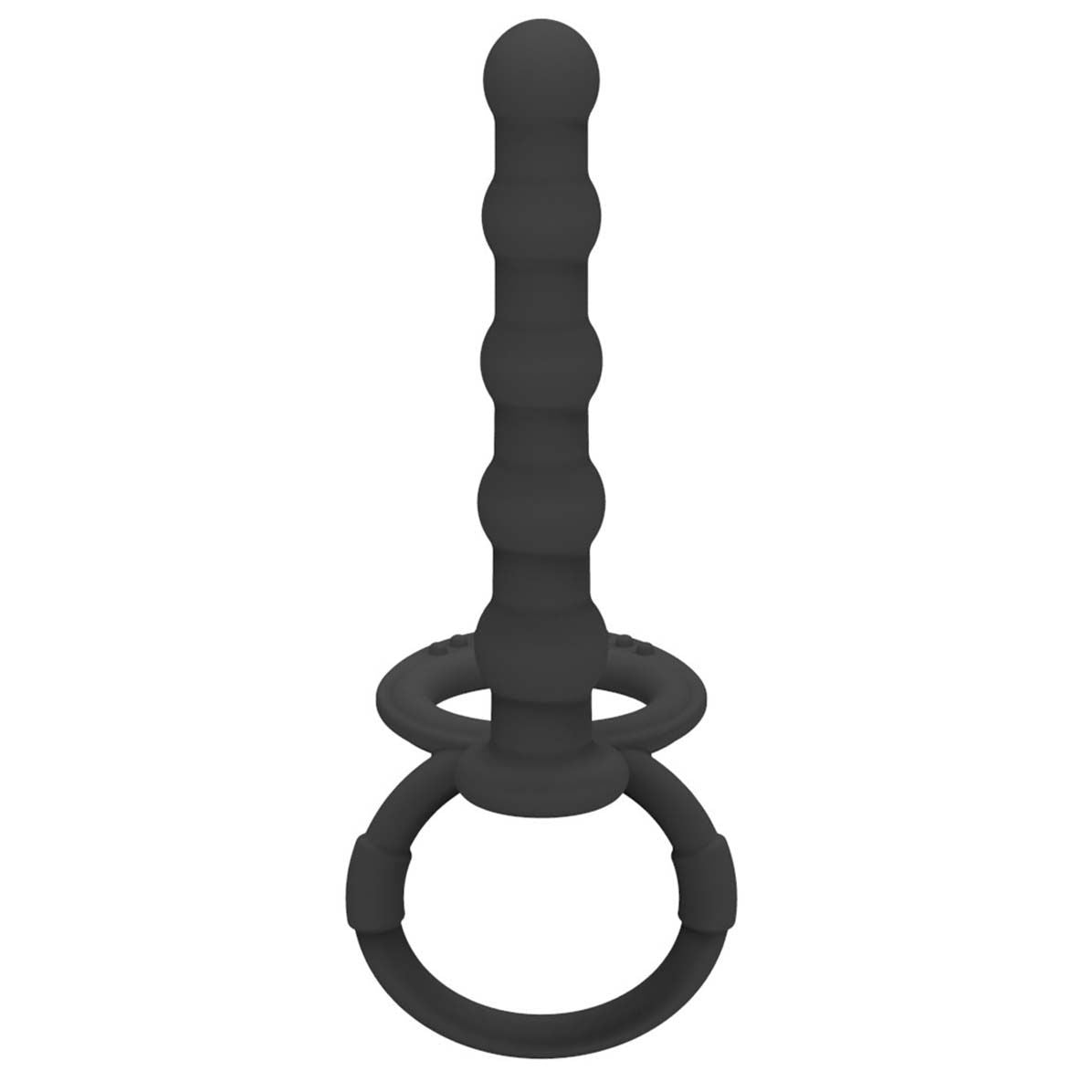 Silicone Anal Beads Butt Plug with Cock Ring Strap On Anus Plug Vaginal G Spot Stimulator Double Penetration Dildo Prostate Massager Adult Sex Toy for Men Wome Couples