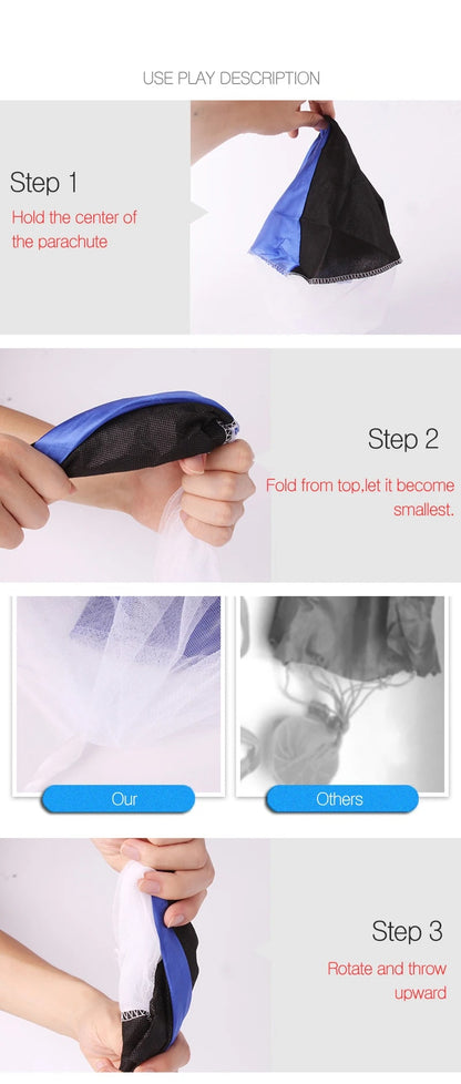 Hand Throwing Mini Soldier Camouflag Parachute for Kids Outdoor Toys Game Educational Flying Sport for Children